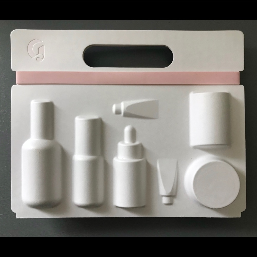 Glossier skin-care routine in mini form